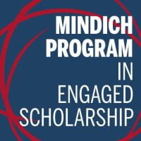 Mindich Program in Engaged Scholarship logo.